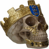 PACIFIC GIFTWARE King Arthur Resin Skull Figurine The Knights of The Round Table Skulls