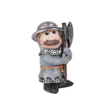 PACIFIC GIFTWARE Medieval Knight Mini Resin Figurine Set of 4