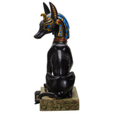 PACIFIC GIFTWARE Ancient Egyptian God Anubis Sitting Pose Resin Figurine