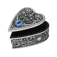 PACIFIC GIFTWARE Mystical Spirit Ouija Eye Planchette Heart Shaped Trinket Box Home Decor Accent