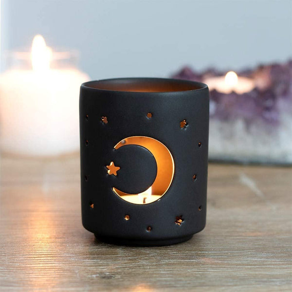 Pacific Giftware Mystical Moon Cut Out Small Tealight Holder Home Decor