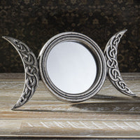 ALCHEMY ENGLAND DESIGN Triple Moon Figurine Mirror