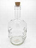 PACIFIC GIFTWARE Novelty Glass Skull Face Decanter 30oz Vodka Wine Bottle