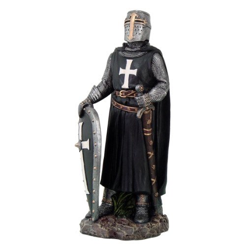 PACIFIC GIFTWARE Crusader Knight in Full Shield and Sword Armor Collectible Figurine 11.5 Inch Ta