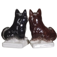 PACIFIC GIFTWARE We're Not Fat Huskies Ceramic Salt and Pepper Shakers Set