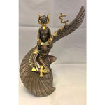 BOTEGA EXCLUSIVE Egyptian Goddess Mother Isis Ra Holding Ankh Figurine