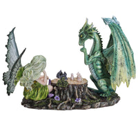 PACIFIC GIFTWARE FairyTate Fairy vs. Dragon Chess War Game Resin Figurine Statue