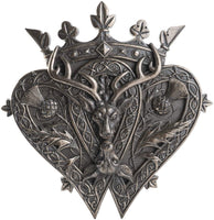 PACIFIC GIFTWARE Highland Scots Luckenbooth Wall Plaque With Stag and Thistle Cold Cast Bronze Maxine Miller