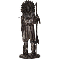 PACIFIC GIFTWARE  Indian Native American Sculpture Resin Collectible Figurine Statue