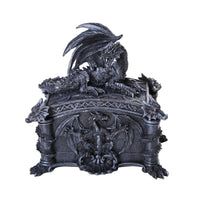 PACIFIC GIFTWARE Medieval Ferocious Dragon Lidded Trinket Jewelry Box Decorative Keepsake Box Rectangular 6.25 Inch L