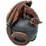 PACIFIC GIFTWARE Red Dragon Celtic Box Trinket Box