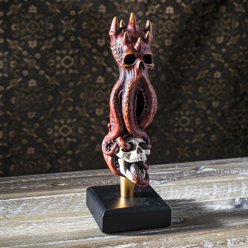 PACIFIC GIFTWARE Octopus Skull Beer Tap Handle Figurine Statue Sport Bar Accessories