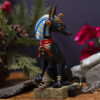 PACIFIC GIFTWARE Ancient Egyptian God Anubis Sitting Pose Resin Figurine