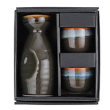 JAPAN COLLECTION Sake Set with Tokkuri Bottle and Two Sake Ochoko Cups Set