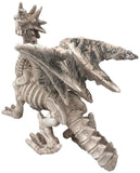 BOTEGA EXCLUSIVE Skeleton Winged Dragon Garden Decorative Accent Sculpture Bone Finish