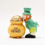 PACIFIC GIFTWARE Luck of The Irish Pot of Gold Magnetic Salt & Pepper Shakers