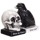 PACIFIC GIFTWARE Quoth The Raven Halloween Ceramic Salt and Pepper Shakers Set