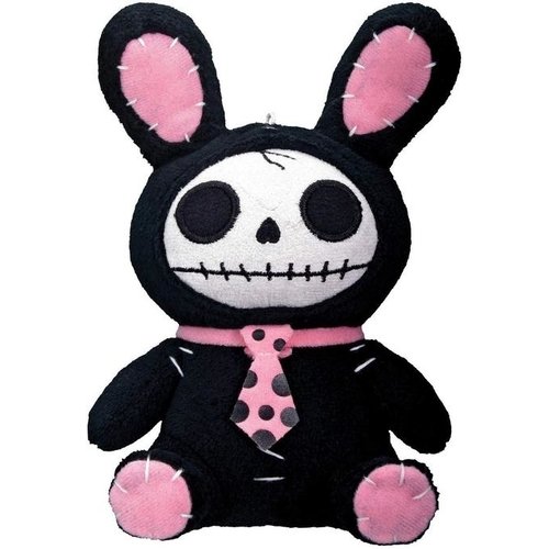 SUMMIT COLLECTION Funny Furry Bones Plush Stuffed Animal Doll, Black and Pink Collectible