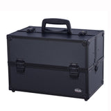 Professional Makeup Artist Cosmetic Train Case w/Extendable Trays