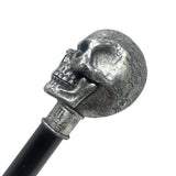 Silver Astrology Skull Walking Cane 36.5” Tall - Statement Prop Costume Accessories for Adults and Kids