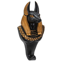 PACIFIC GIFTWARE Ancient Egyptian Underworld God of Death Anubis Resin Sculpture Figurine Wall Hook Hanger