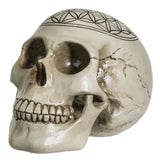 PACIFIC GIFTWARE Sacred Geometry Skull Figurine Statue