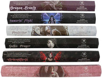 PACIFIC GIFTWARE Fantasy Artist Anne Stokes Mystical Aromatic 120 Incense Sticks Gift Pack Assortment (6 Tubes x 20 Incense Sticks)