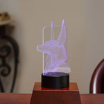 PACIFIC GIFTWARE LED Light 3D Ancient Egyptian God Anubis Decorative Sign Home Decor