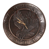 PACIFIC GIFTWARE Majestic Eagle Wings of Glory American Bald Eagle Bronze Finish Wall Clock 12 Inch