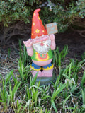 PACIFIC GIFTWARE Hippie Gnome Pot Smoking "Keep On Grass" Garden Gnome Statue 10H