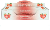 Pacific Giftware Strawberry Fragrance Elements Incense Sticks Display/Bulk Box Set - 6 Packs of 20 Sticks - 120 Total