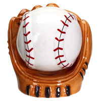 PACIFIC GIFTWARE Baseball Caught in a Mitt You're OUT Ceramic Salt and Pepper Shakers Set