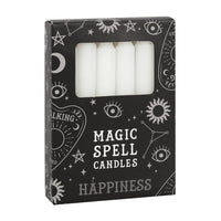 PACIFIC GIFTWARE Unscented 4 inches Tall Magic Spell Chime Candles Witchcraft Supplies for Personal Wiccan Altar, Spells, Charms & Rituals - Pack of 12