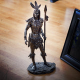 PACIFIC GIFTWARE American Indian Warrior with Spear 19.75 inches tall