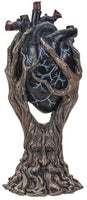 Pacific Giftware Black Heart Tree with Greenman Trunk Statue Figurine 13.19” Tall