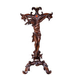 PACIFIC GIFTWARE Free Standing Wood Finish Crucifix Christian Art Cross 24 inch Tall