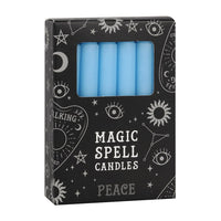 PACIFIC GIFTWARE Unscented 4 inches Tall Magic Spell Chime Candles Witchcraft Supplies for Personal Wiccan Altar, Spells, Charms & Rituals - Pack of 12