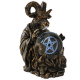 PACIFIC GIFTWARE Baphomet Sabbatic Goat of Mendes with 3D LED Gazing Ball Decorative Statue