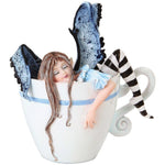 PACIFIC GIFWARE Amy Brown I Need Coffee Sleepy Faery Statue Fairy Sculpture Sweet Addictions