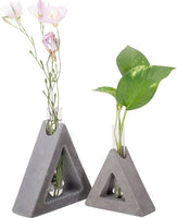 BOTEGA EXCLUSIVE Concrete Triangular Propagation Vase