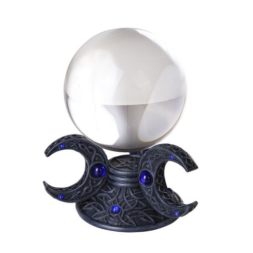 PACIFIC GIFTWARE Triple Moon Goddess Wiccan and Witchraft Crystal Gazing Ball