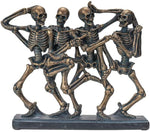Botega Exclusive Dancing Skeleton Quartet Resin Collectible Figurine 8.15” Tall