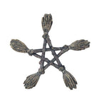 PACIFIC GIFTWARE Wiccan and Witchcraft Broomsticks Pentacle Wall Decor 7"