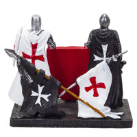PACIFIC GIFTWARE Medieval Time Knight Business Card Resin Figurine Holder