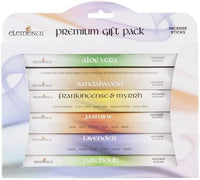 Pacific Giftware Premium Variety Elements Incense Sticks Display/Bulk Box Set - 6 Packs of 20 Sticks - Aloe Vera, Sandalwood, Frankincense & Myrrh, Jasmine, Lavender, and Patchouli - 120 Total