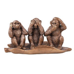 PACIFIC GIFTWARE See Hear Speak No Evil Monkeys Resin Figurine