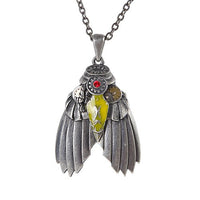 MYSTICA JEWELRY COLLECTION Steampunk Mechainical Bug Necklace Pendant Pewter Alloy