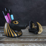BOTEGA EXCLUSIVE Ancient Egyptian Anubis Head Stationery Box Figurine Statue