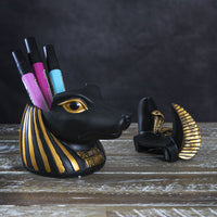 BOTEGA EXCLUSIVE Ancient Egyptian Anubis Head Stationery Box Figurine Statue