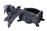 PACIFIC GIFTWARE Medieval Ferocious Dragon Lidded Trinket Jewelry Box Decorative Keepsake Box Rectangular 6.25 Inch L
